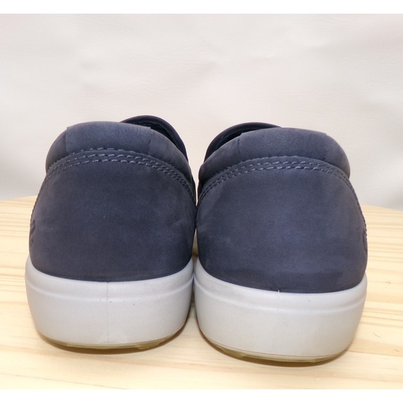 ECCO Soft 7 Woven Slip On Loafer Mens Blue‎ Size 42 US 8 - 8.5 Nubuck Leather main image 6